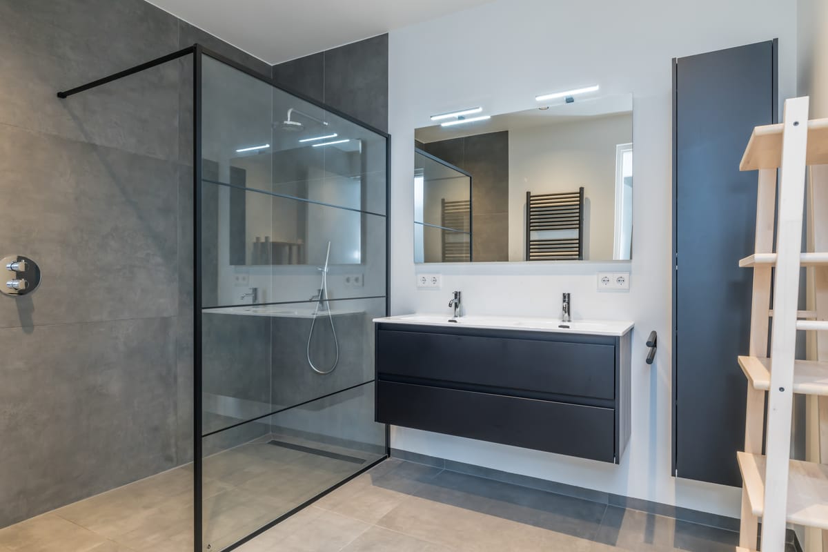 Second bathroom with walk-in shower