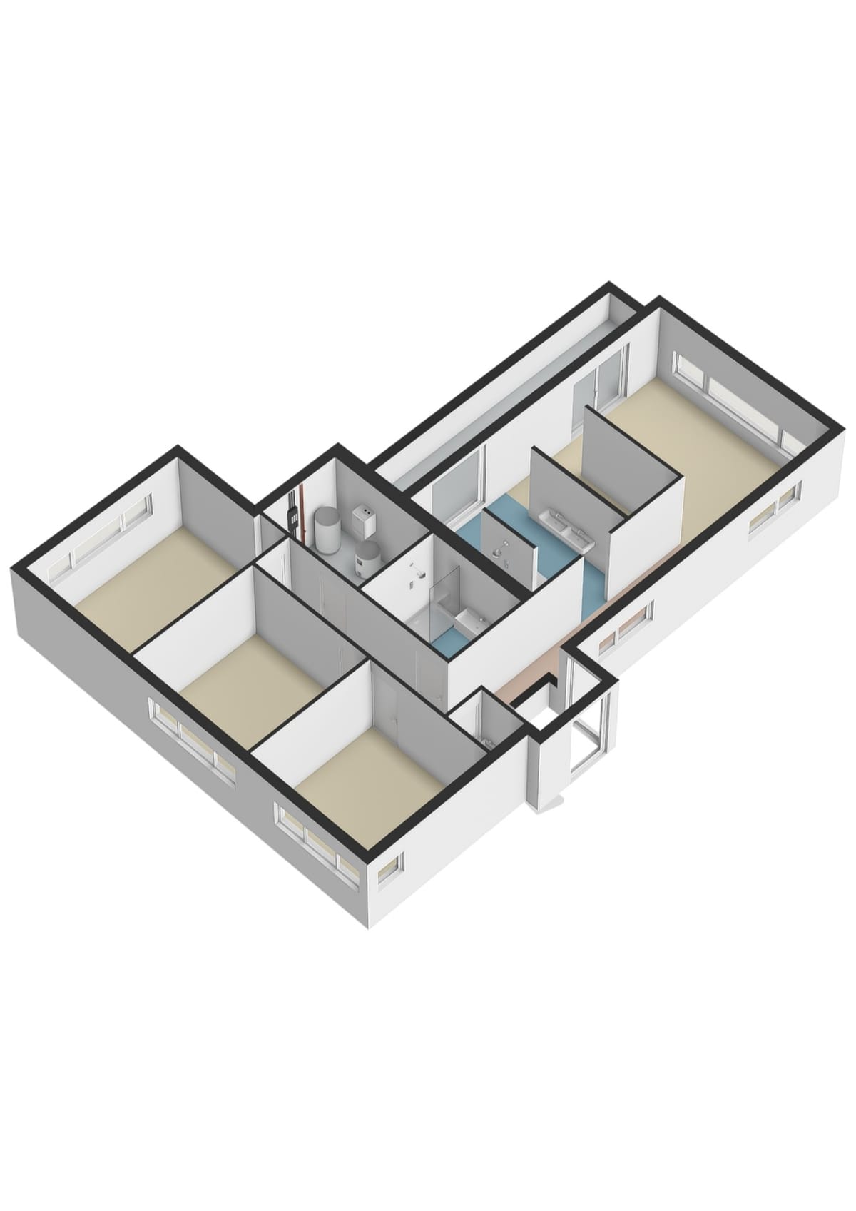 First floor plan · 3D